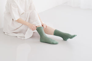 リネンリブソックス HK0102 | hakne