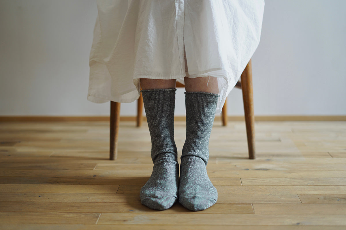 シルク リネンシルクソックス｜memeri｜NISHIGUCHI KUTSUSHITA（ニシグチ
