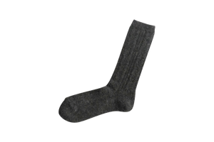 ALPACA WOOL CABLE SOCKS / NK0110
