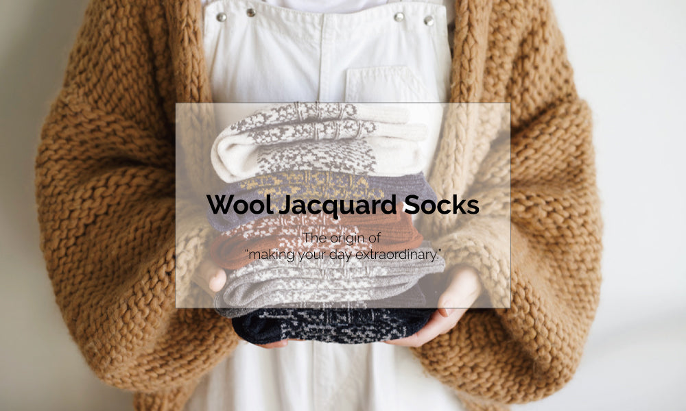 Wool Jacquard Socks | Making your day extraordinary — NISHIGUCHI KUTSUSHITA