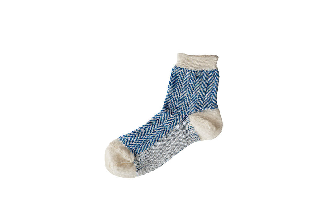 Giza Cotton Herringbone Socks / ME0107
