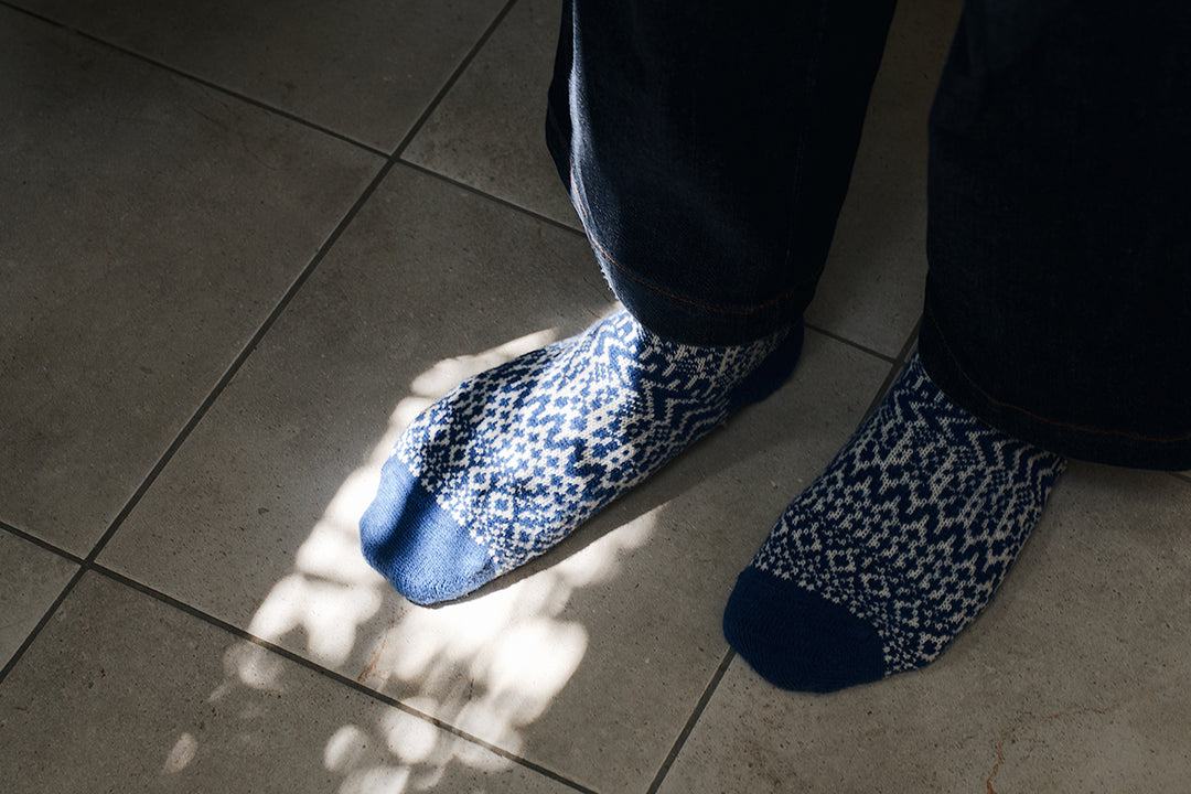 WOOL JACQUARD SOCKS / NK0101