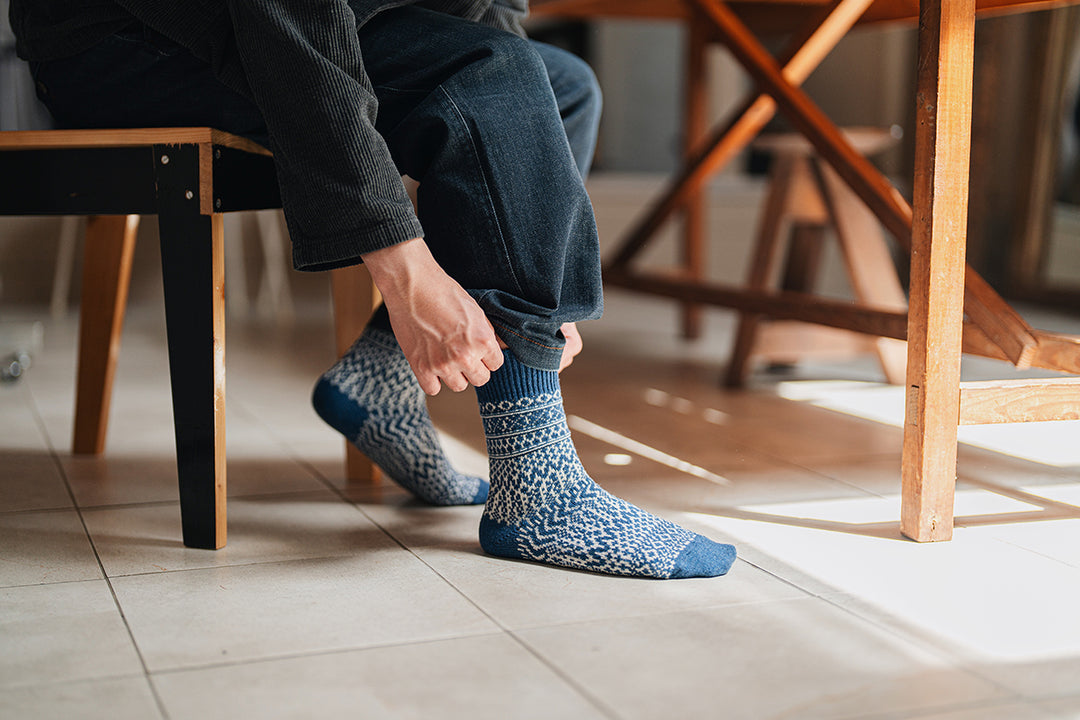 WOOL JACQUARD SOCKS / NK0101