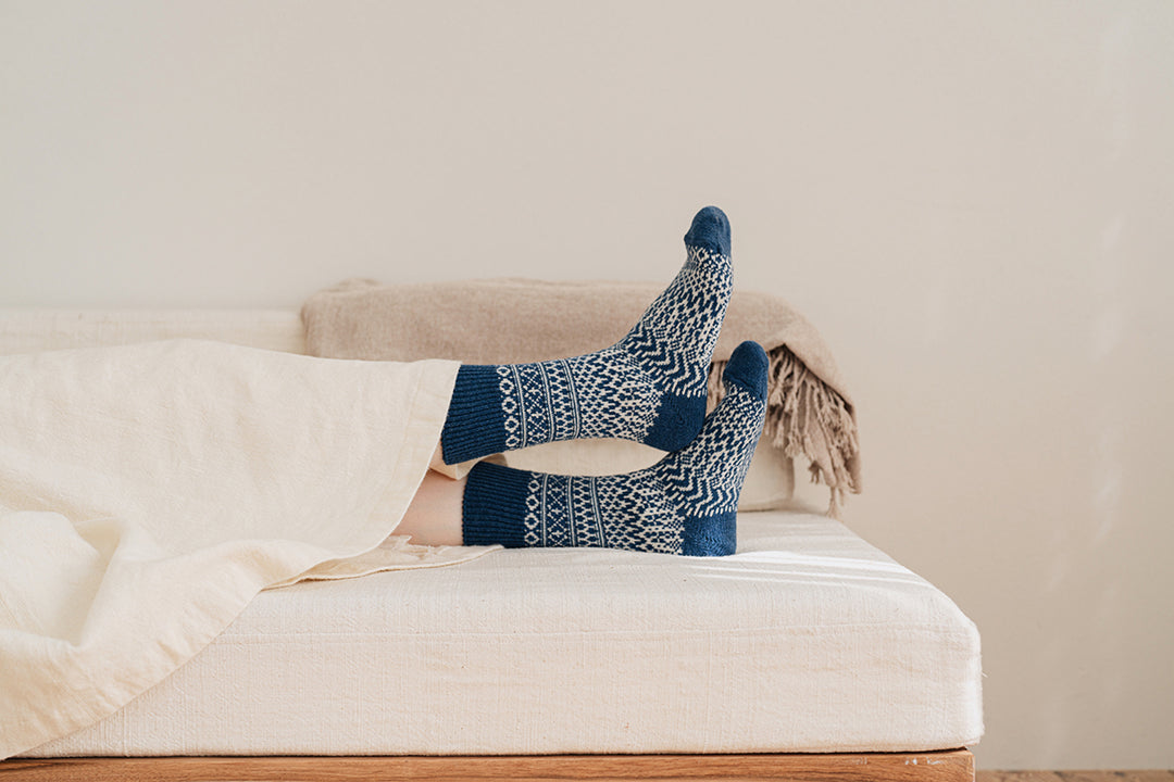 WOOL JACQUARD SOCKS / NK0101