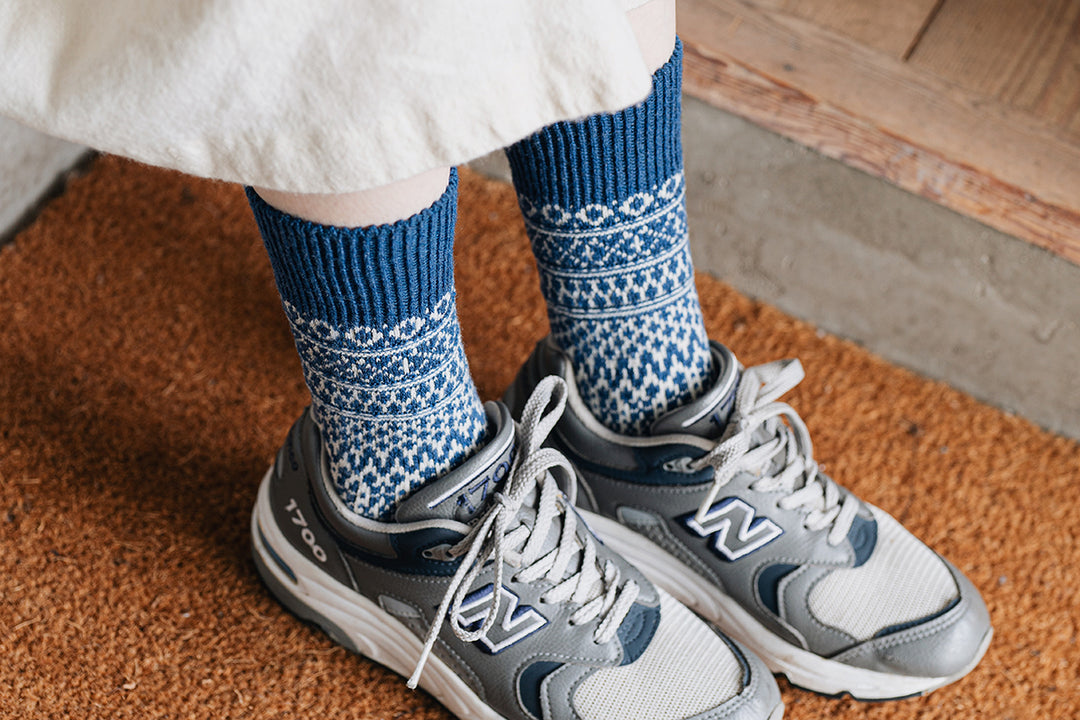 WOOL JACQUARD SOCKS / NK0101