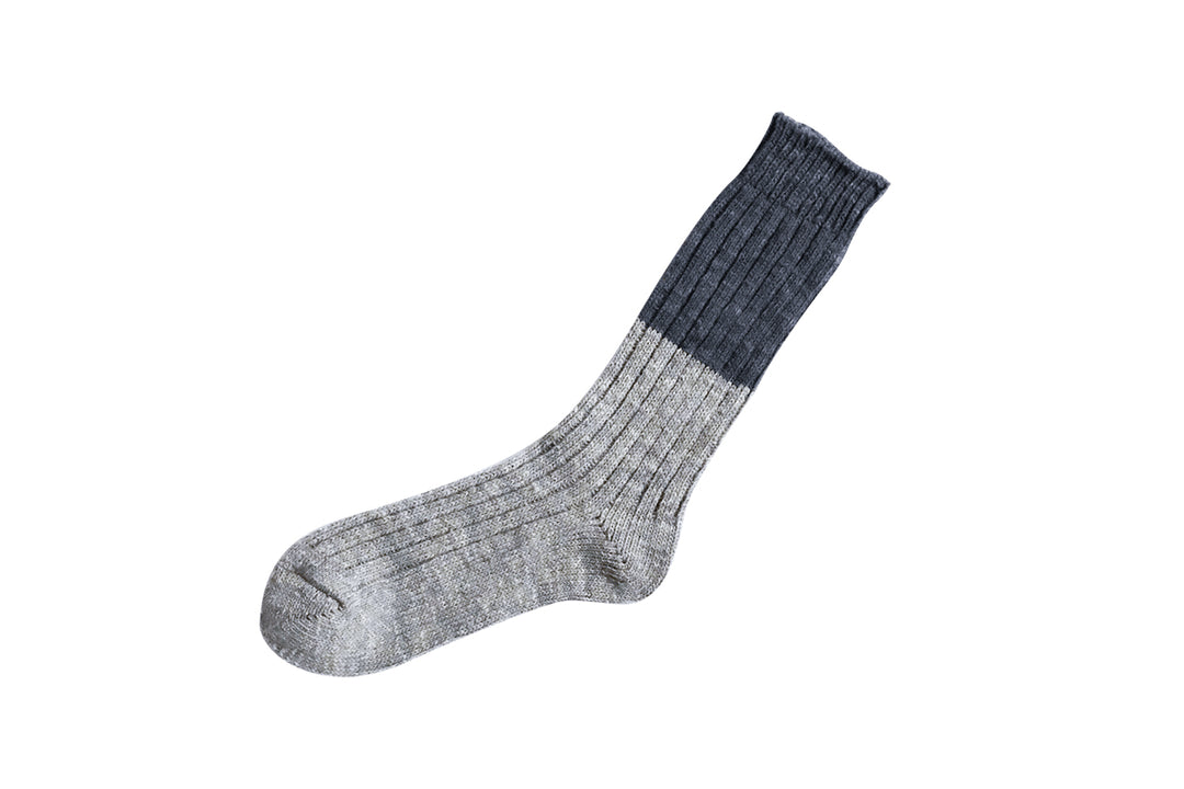 WOOL COTTON SLAB SOCKS / NK0103