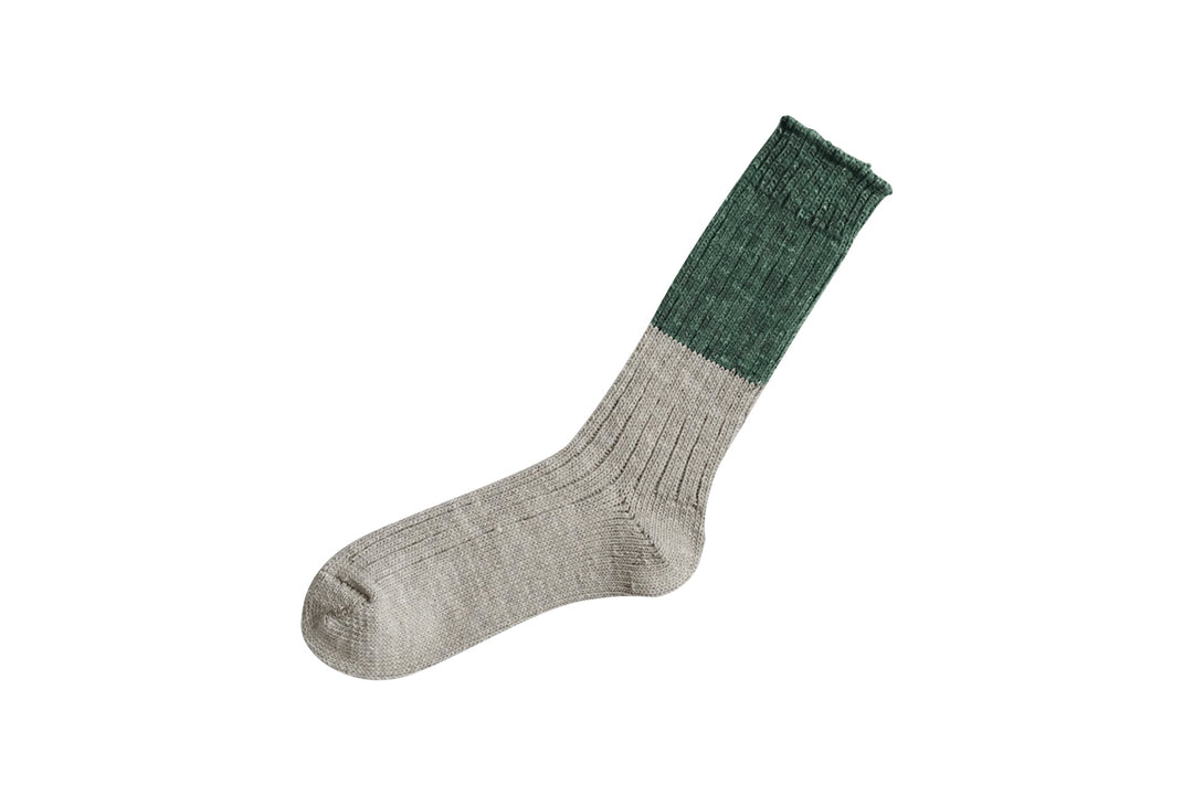 WOOL COTTON SLAB SOCKS / NK0103