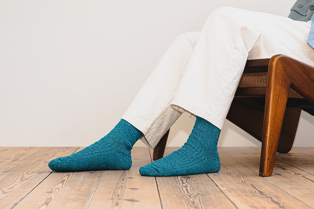 HEMP COTTON RIBBED SOCKS / NK0105