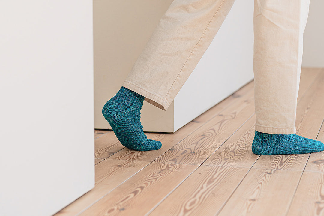 HEMP COTTON RIBBED SOCKS / NK0105