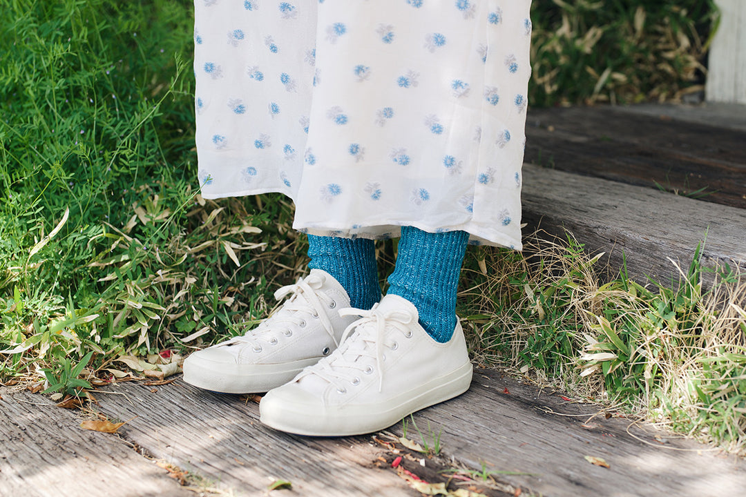 HEMP COTTON RIBBED SOCKS / NK0105