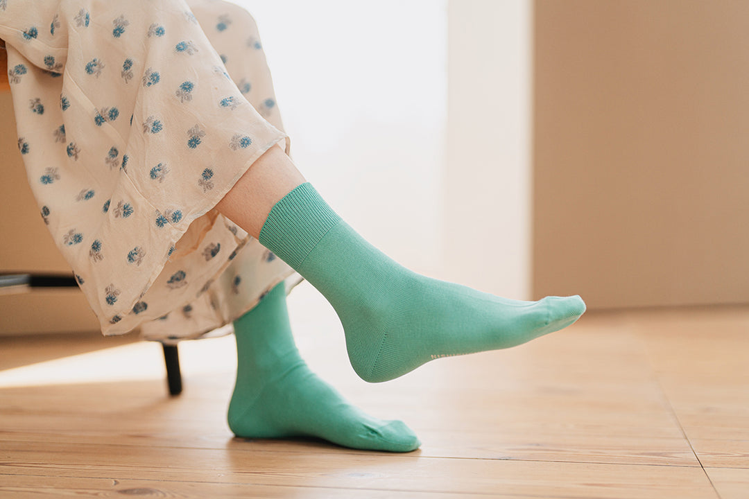EGYPTIAN COTTON PLAIN SOCKS / NK0201