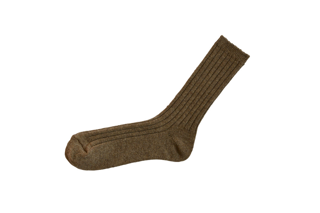 CASHMERE RIBBED SOCKS / NK0203