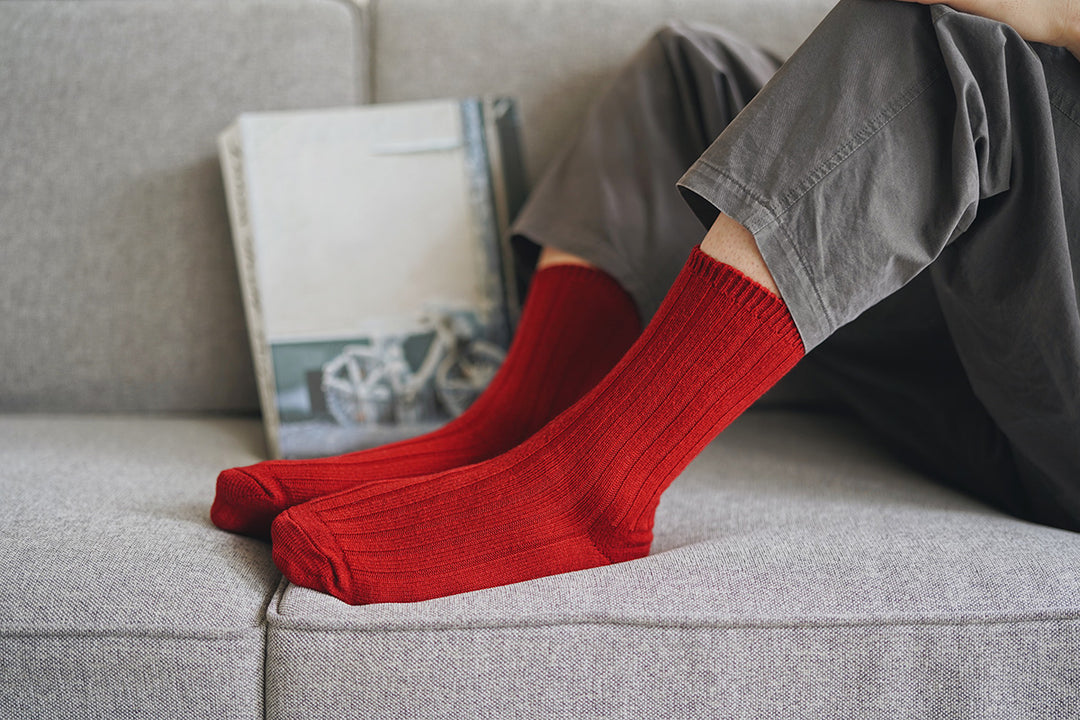 CASHMERE RIBBED SOCKS / NK0203