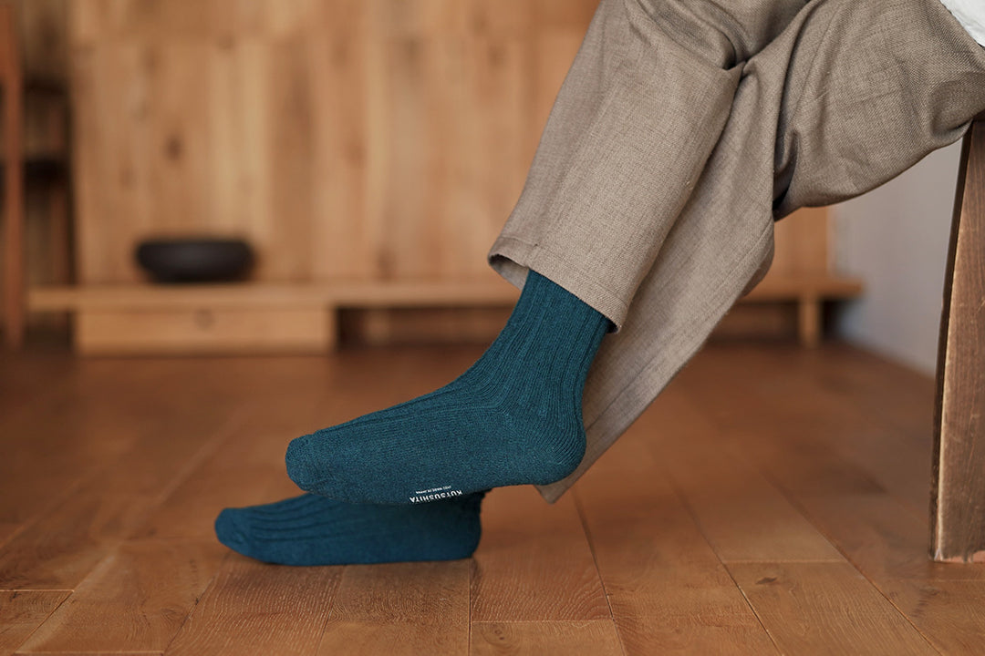 CASHMERE RIBBED SOCKS / NK0203