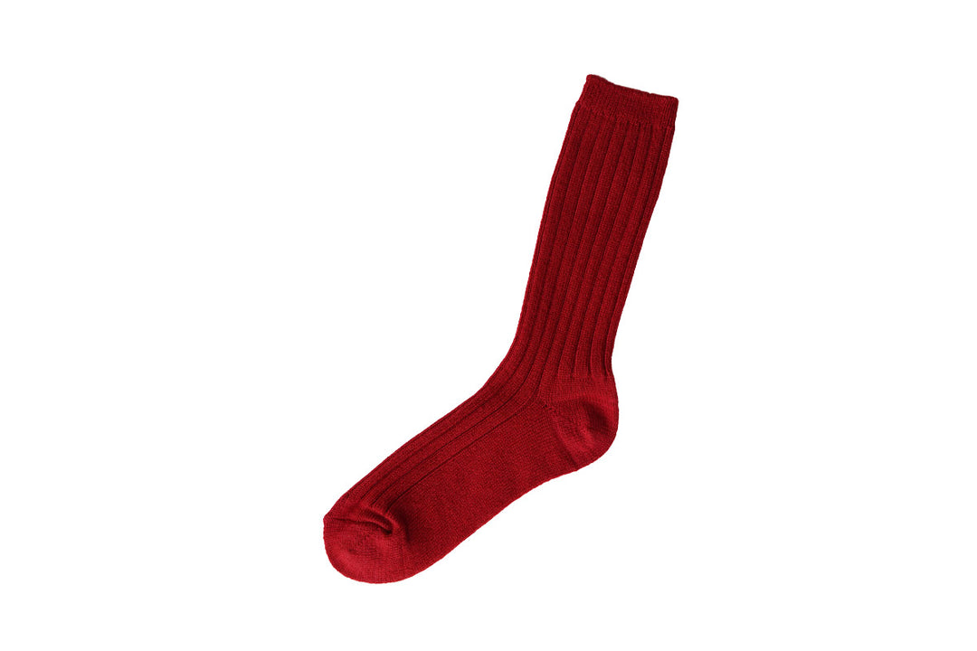 CASHMERE RIBBED SOCKS / NK0203