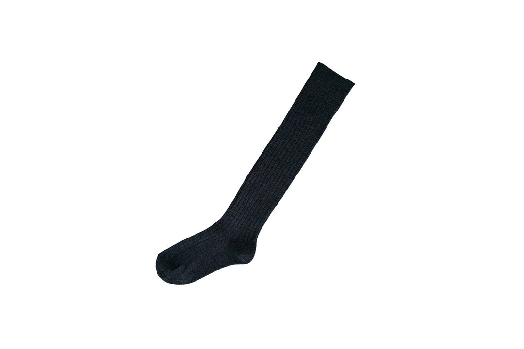 Merino Wool Ribbed High Socks