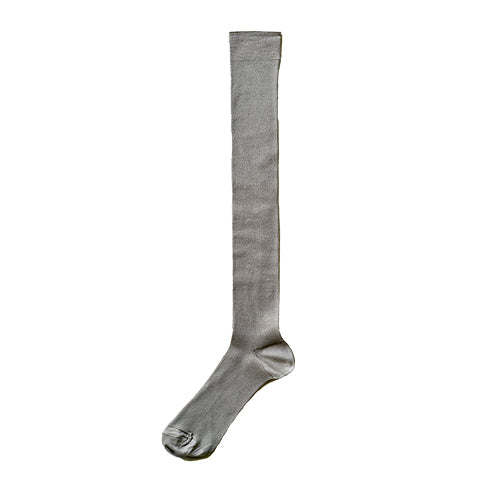 Silk Ribbed High Socks / hakne