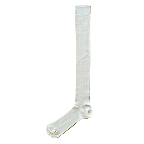 Silk Ribbed High Socks / hakne