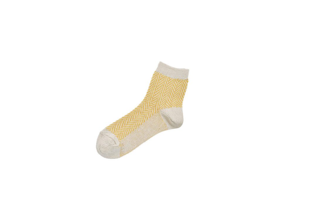 Giza Cotton Herringbone Socks / ME0107