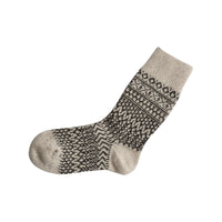 WOOL JACQUARD SOCKS / NK0101
