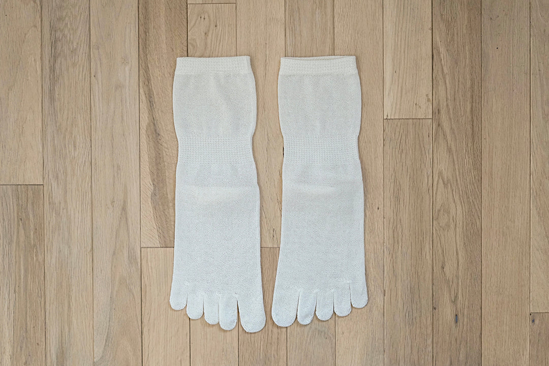 Silk Cotton Five Finger Socks / memeri