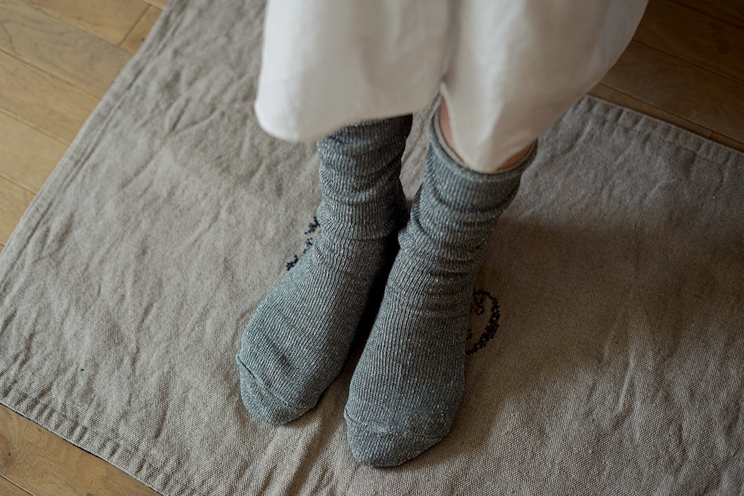 Linen Silk Layered Socks Set / memeri