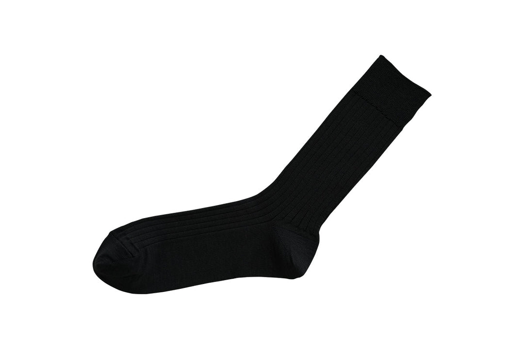 Silk Cotton Ribbed Socks / NK0602