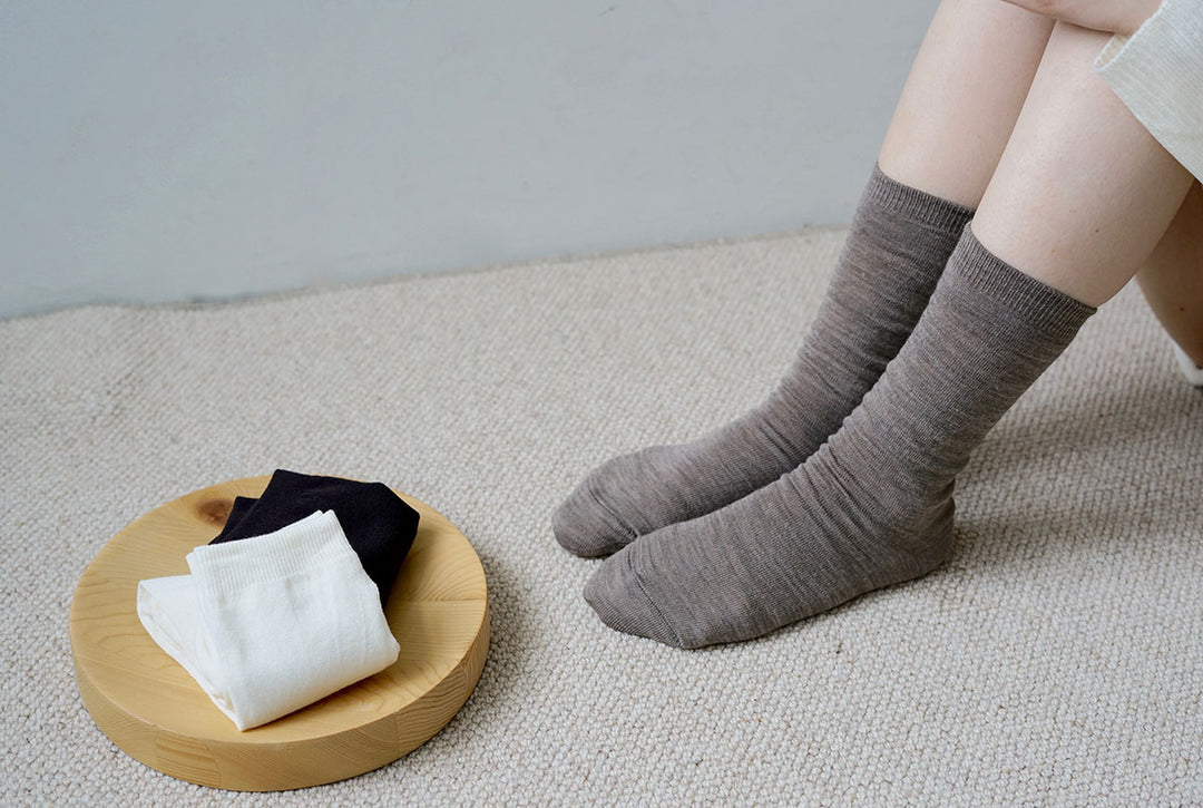Silk Wool Double-faced Socks