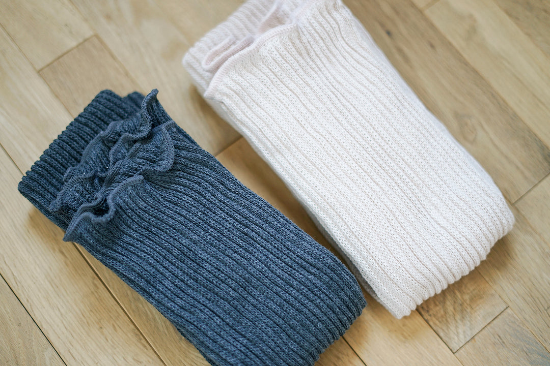 Silk Cotton Double-weave Leg Warmers / memeri