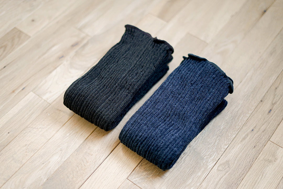 Silk Wool Double-weave Leg Warmers / memeri