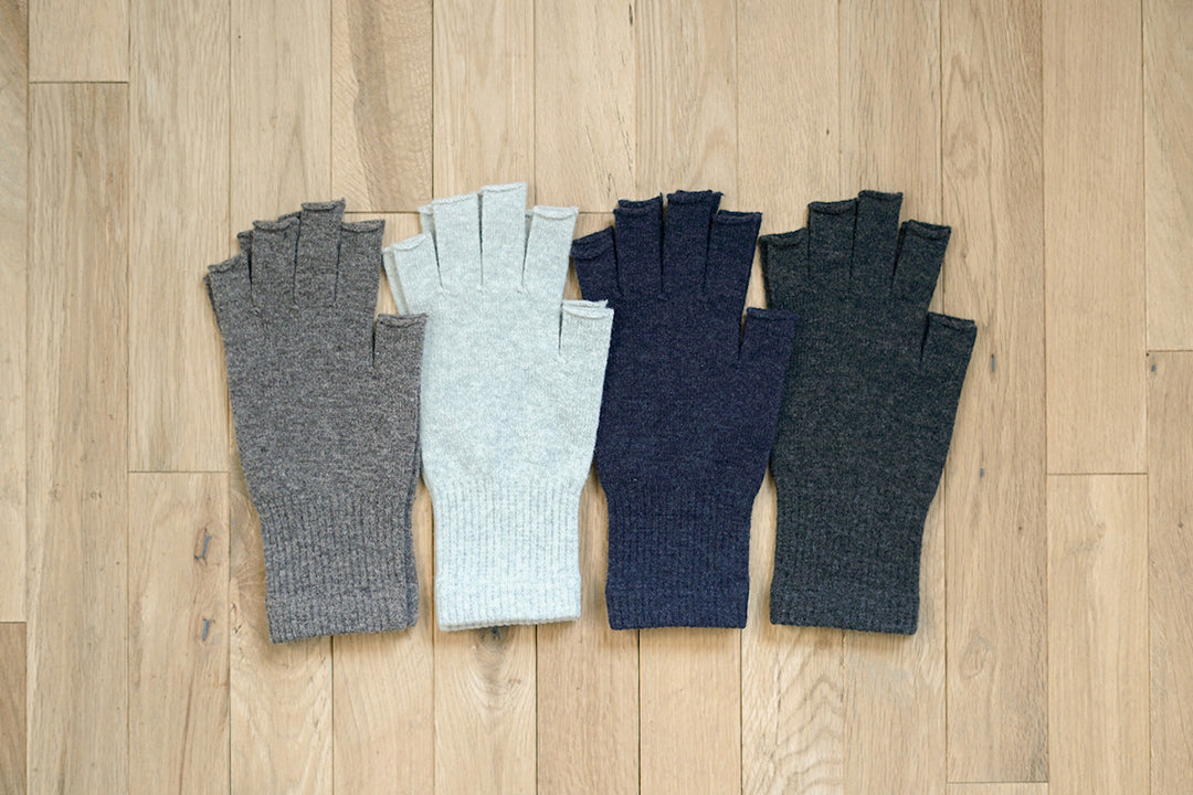 100% Fingerless Merino Wool Gloves / memeri