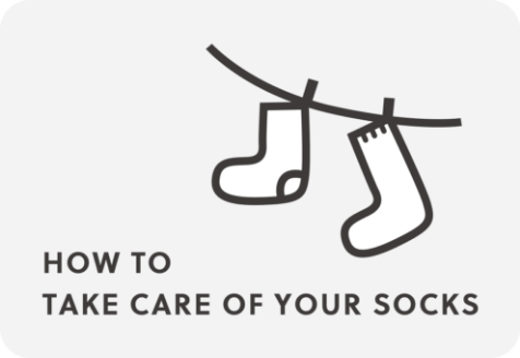 HOW TO TAKE CARE OF YOUR SOCKS